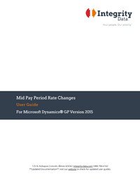 Mid pay period user guid
