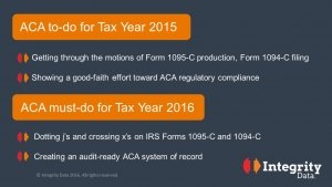 ACA to-do 2015 ACA must-do 2016_Integrity Data
