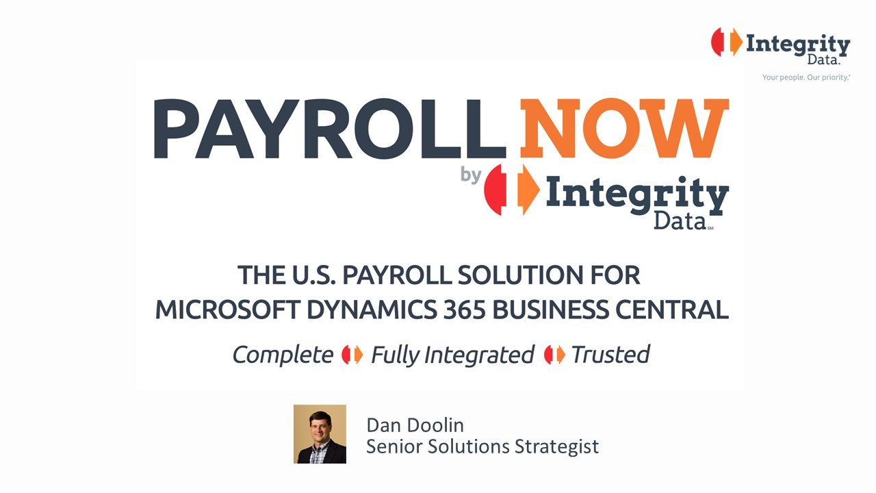 Payroll NOW webinar on demand