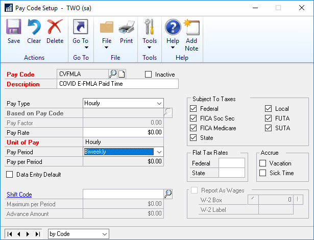 E-FLMA Dynamics GP Tracking Screenshot 1