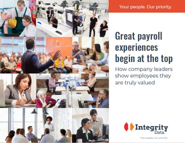 Integrity Data's Payroll eBook Download - Your People Our Priority 