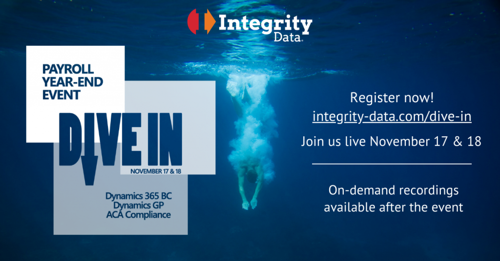 Integrity Data Payroll Year End event - payroll compliance, requirements and more