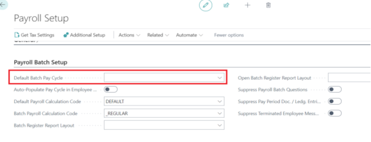 default batch pay cycle default batch pay cycle