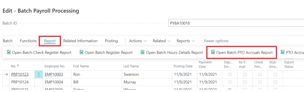 open batch pto open batch pto