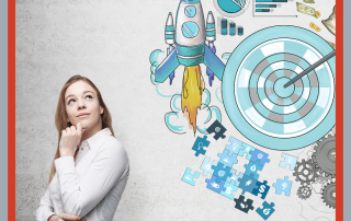 Supercharge Your Productivity: How to Manage Your Workload to Get More Done Image of woman looking at target