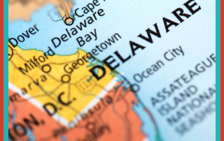 Map of Delaware